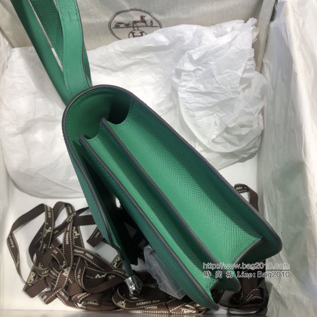 Hermes空姐包 愛馬仕Constance方胖子半手工 Epsom掌紋小牛進口皮 Hermes單肩斜挎包  tdh2100